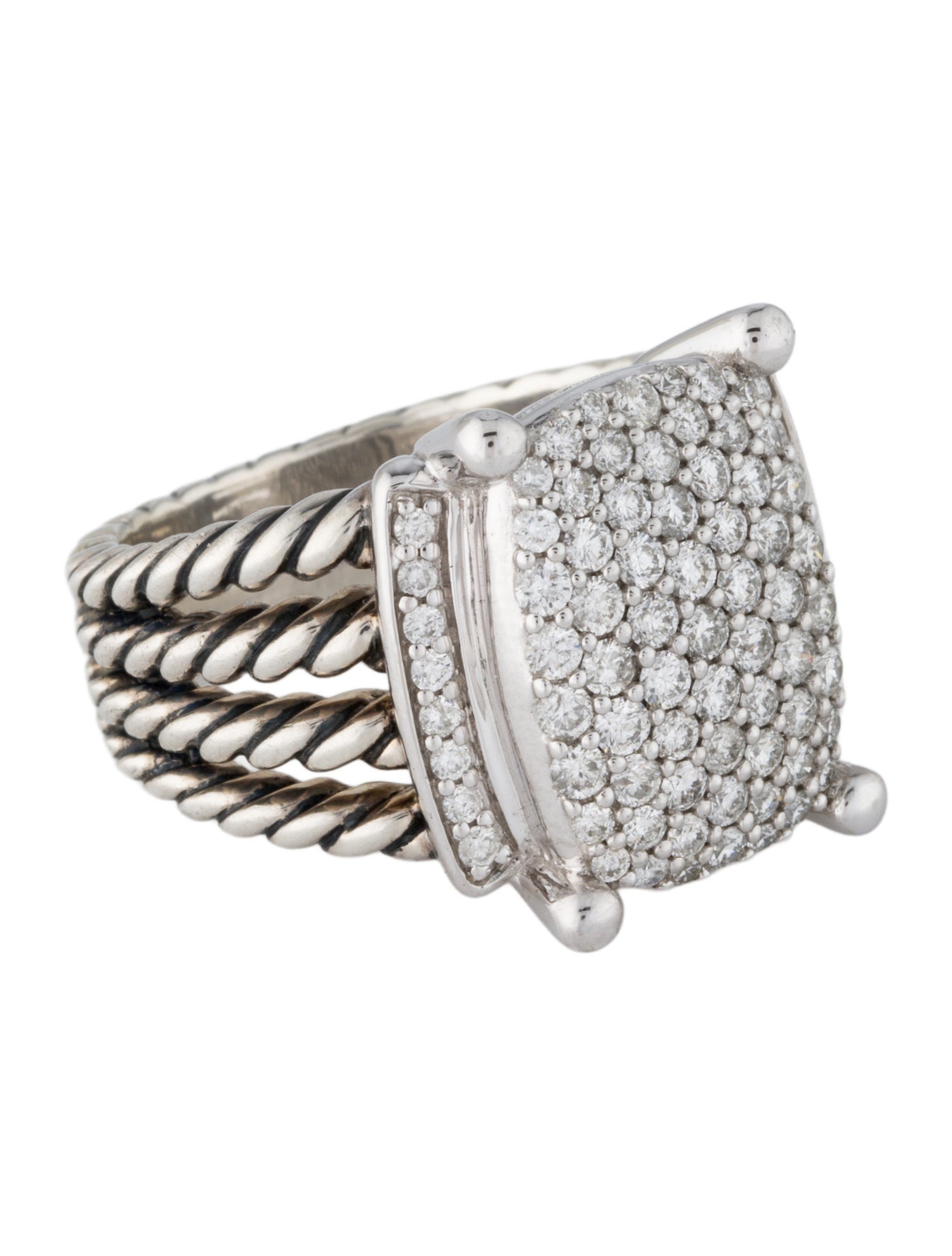 David Yurman 1.12ctw Diamond Wheaton Ring