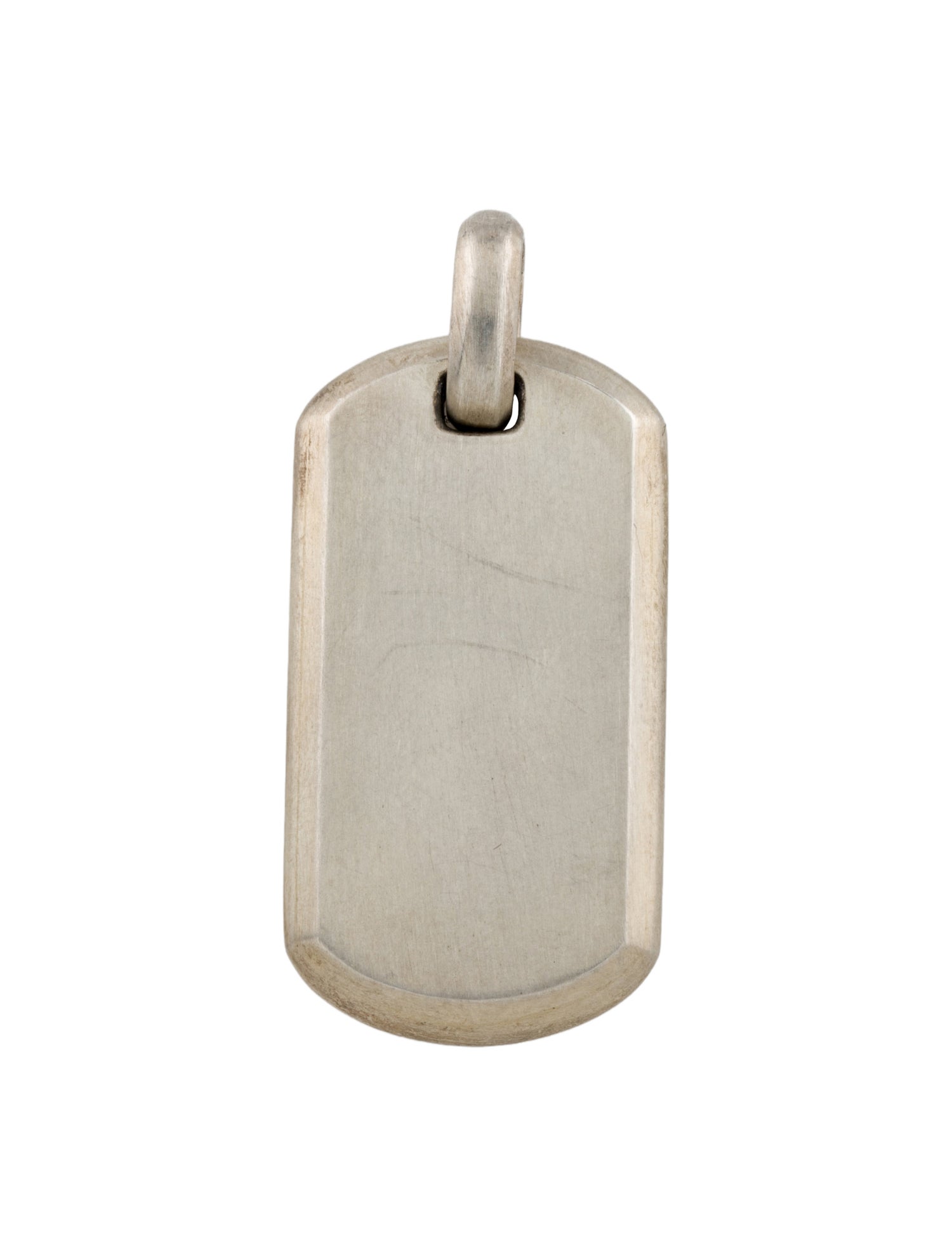 David Yurman Chevron Dog Tag Pendant
