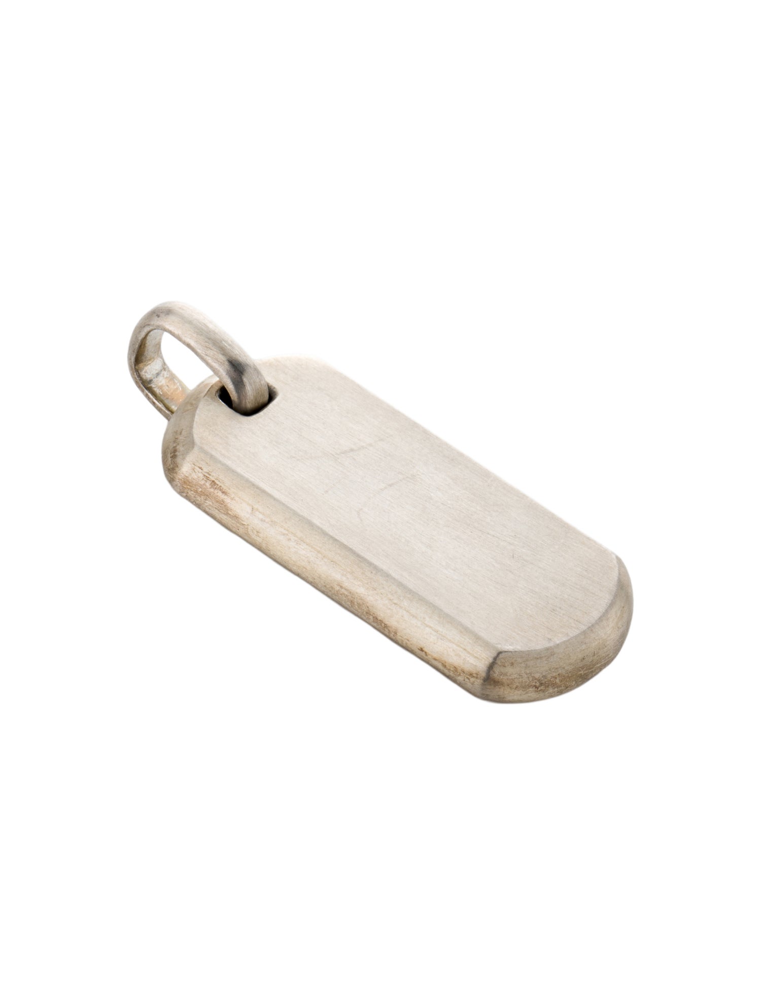 David Yurman Chevron Dog Tag Pendant