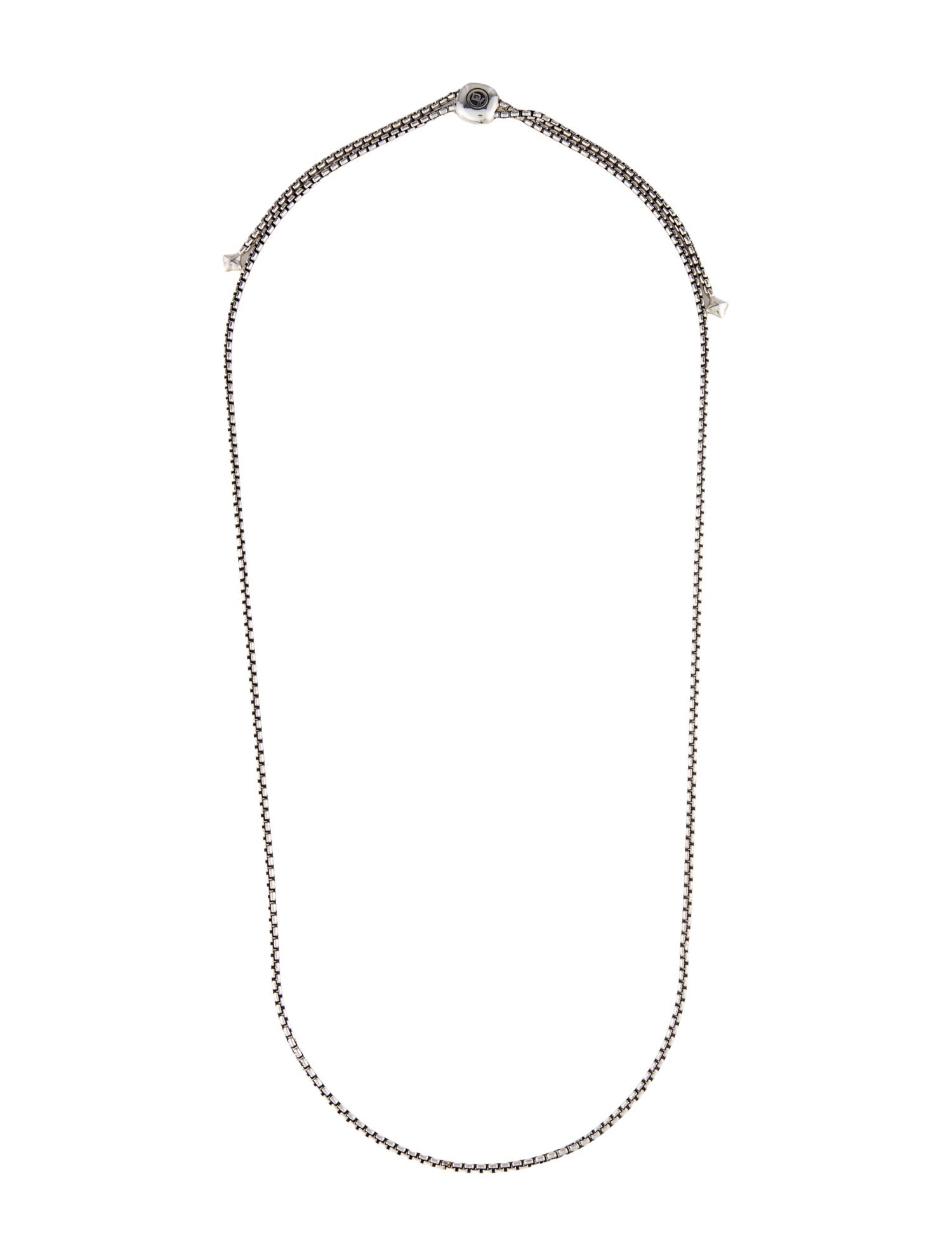 David Yurman Adjustable Box Chain Necklace