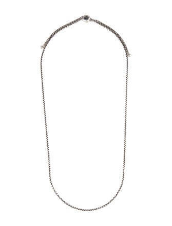David Yurman Adjustable Box Chain Necklace