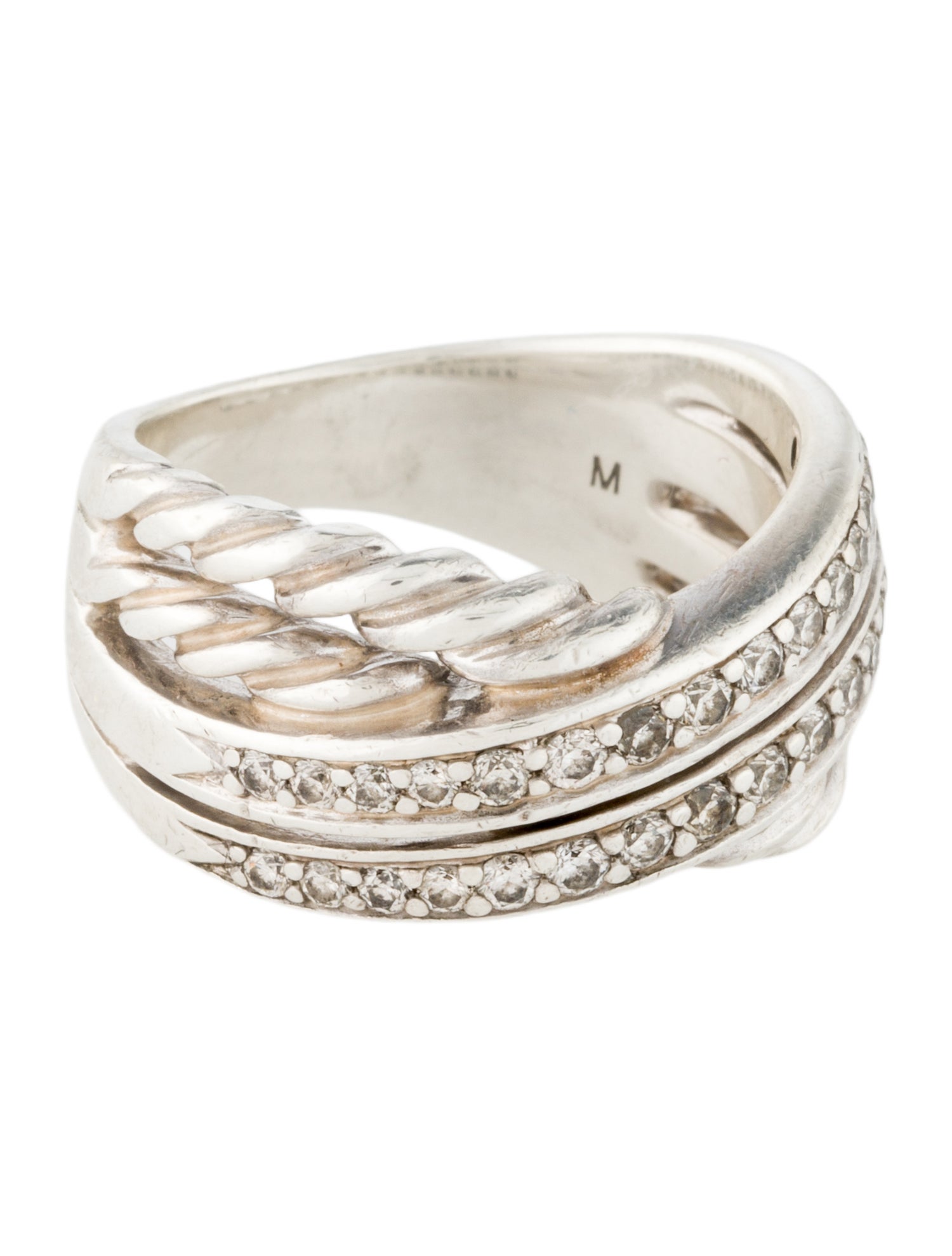 David Yurman Diamond Crossover Band