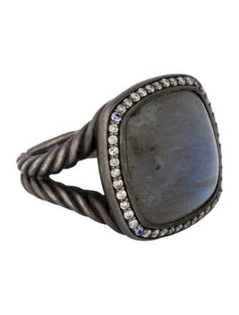 David Yurman Labradorite & Diamond Albion Ring