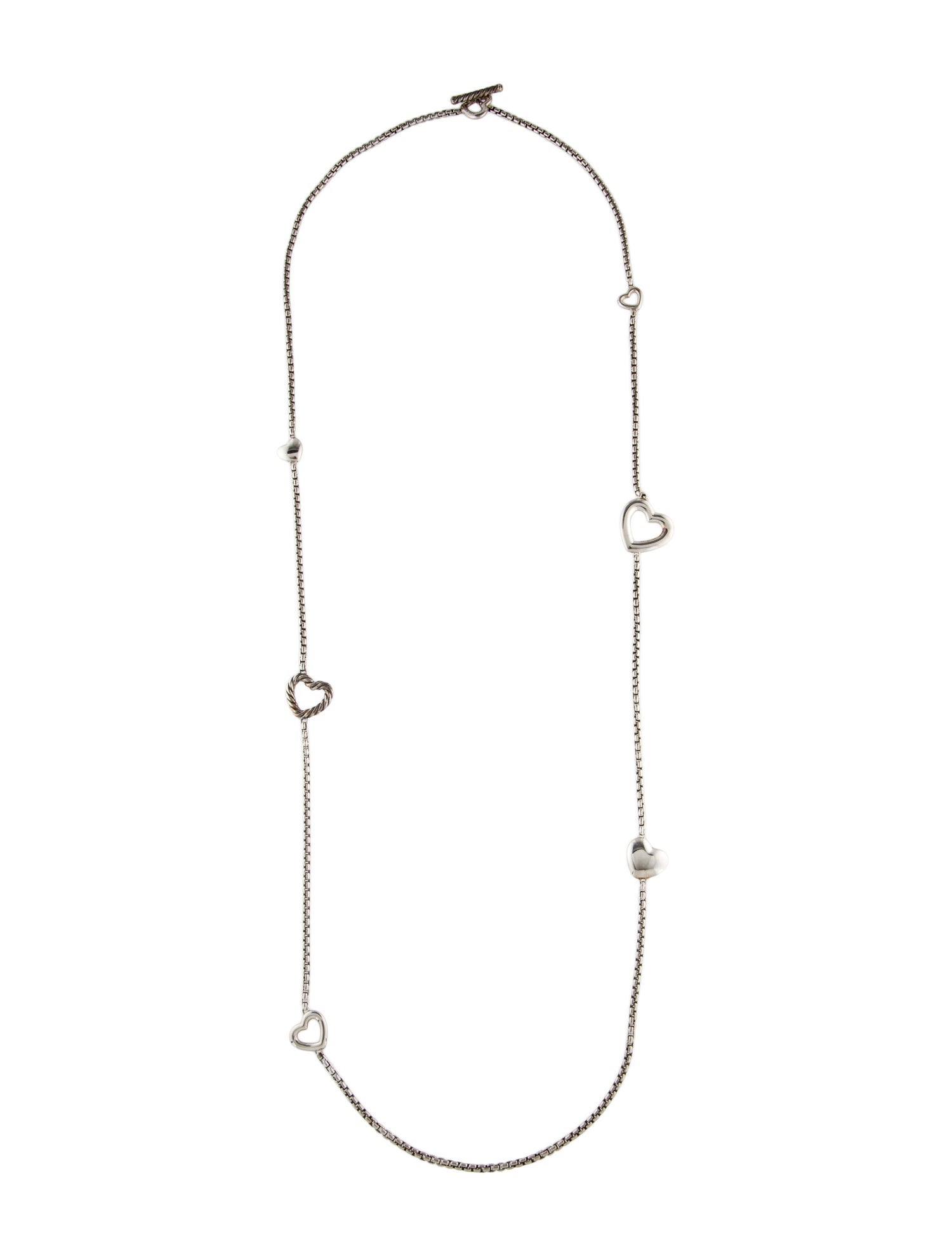 David Yurman Heart Station Necklace