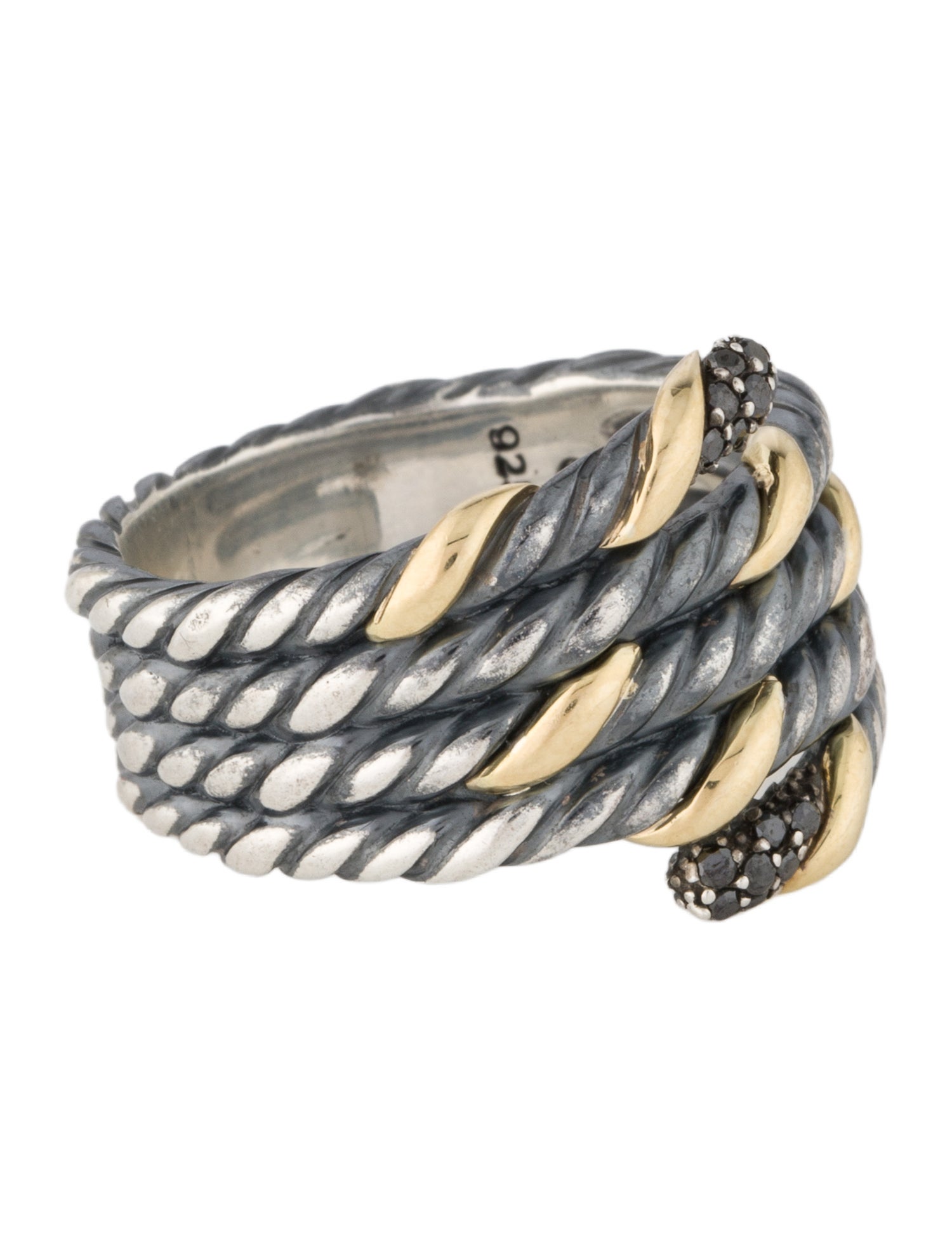 David Yurman Diamond Willow Serpent Band