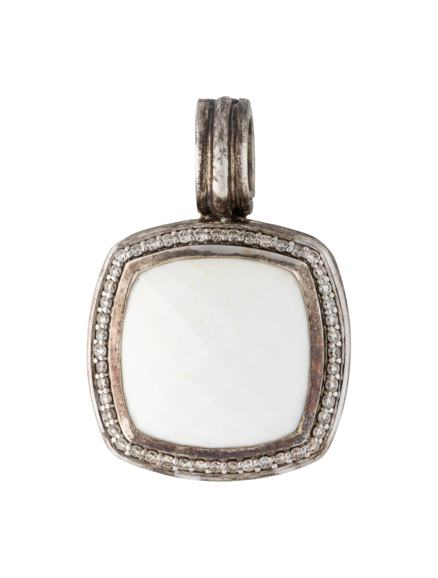 David Yurman Chalcedony & Diamond Albion Pendant