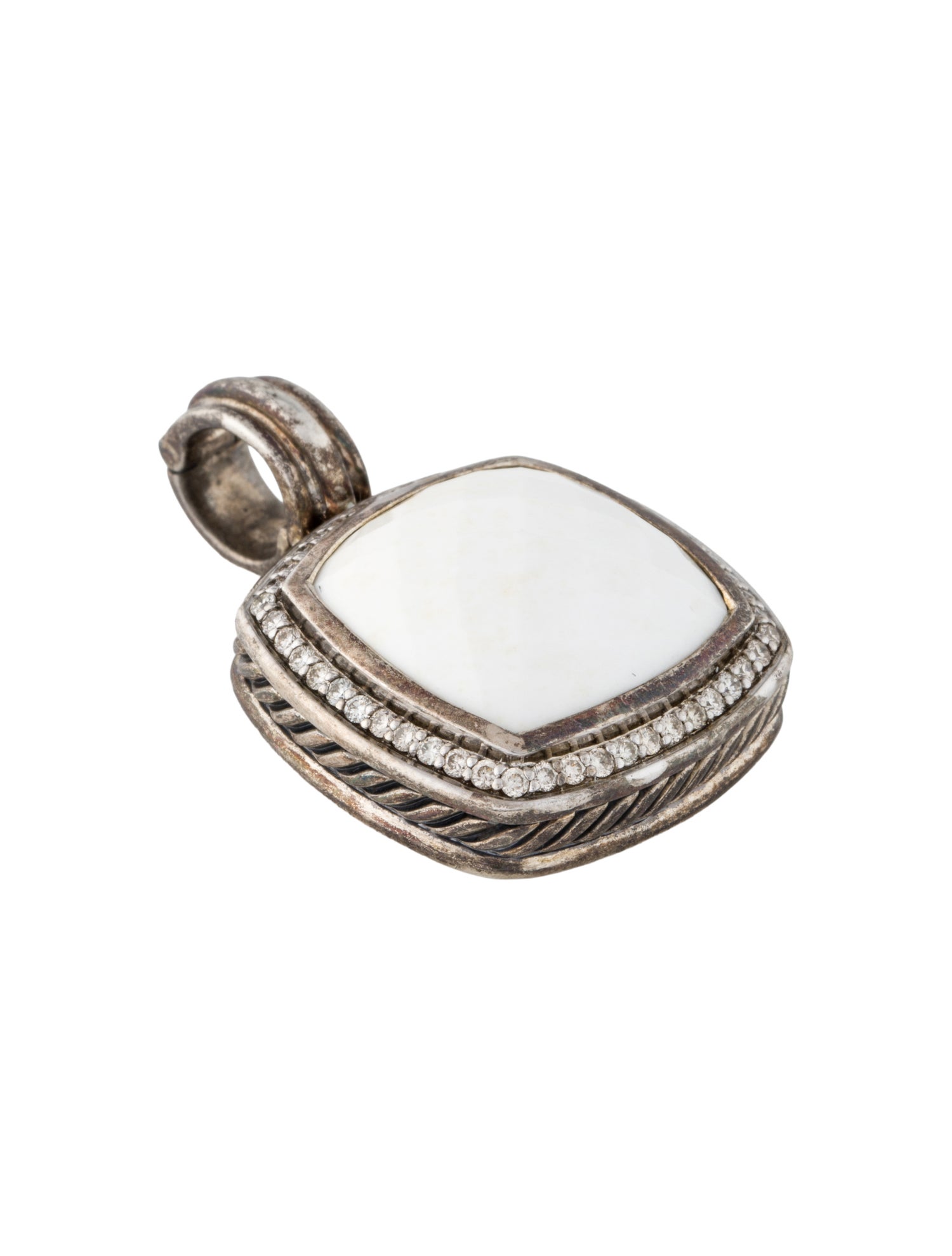 David Yurman Chalcedony & Diamond Albion Pendant