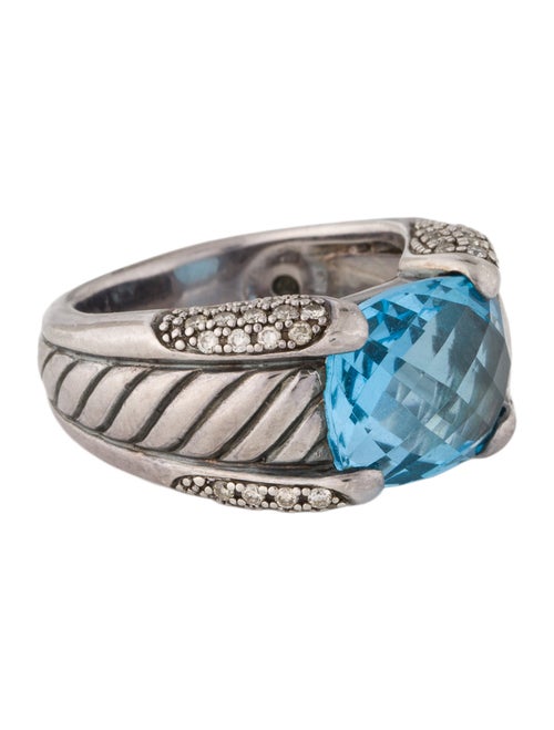 David Yurman Topaz & Diamond Cocktail Ring
