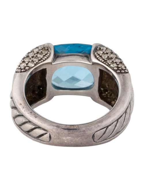 David Yurman Topaz & Diamond Cocktail Ring