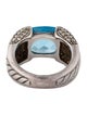 David Yurman Topaz & Diamond Cocktail Ring