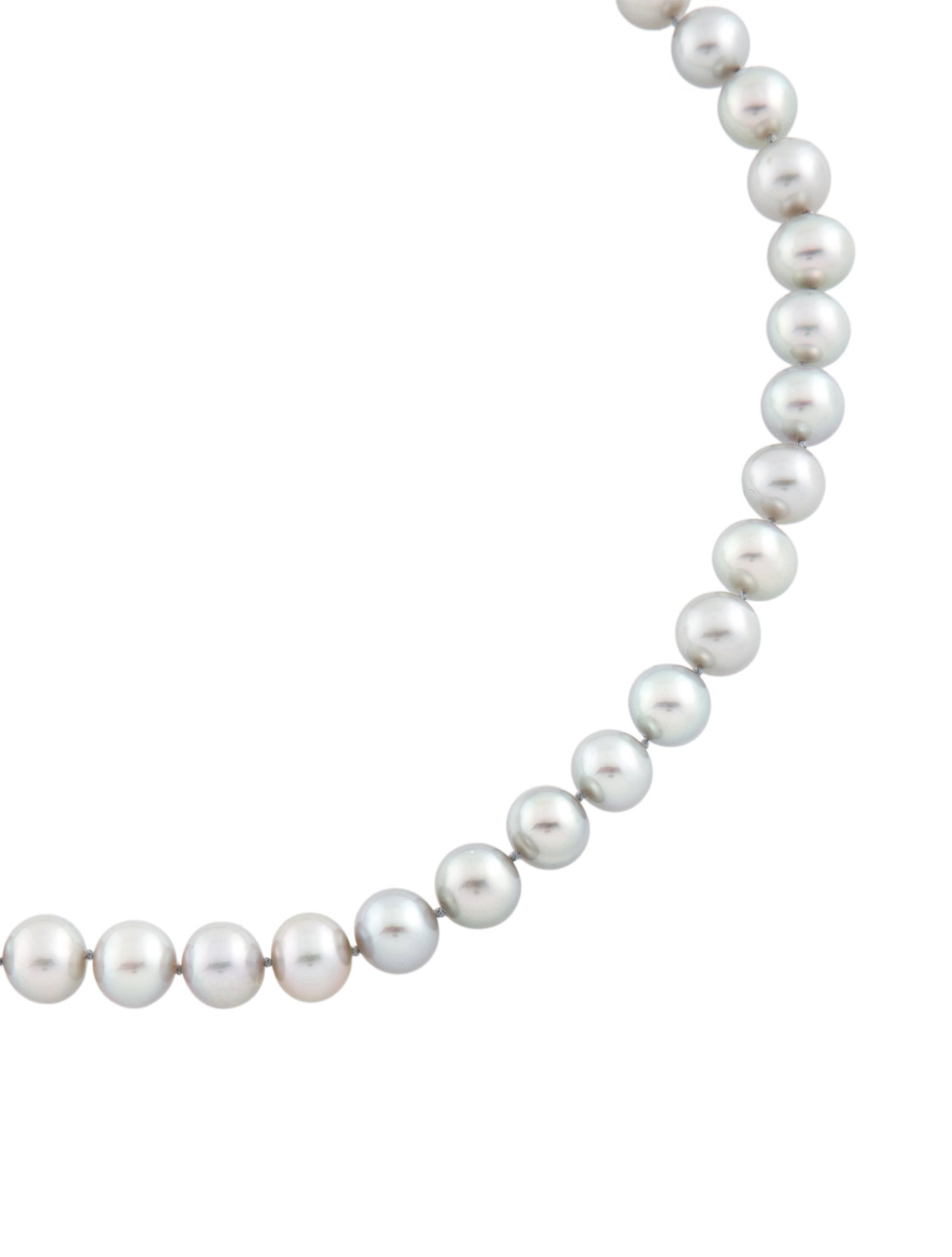 David Yurman Diamond & Pearl Strand Necklace
