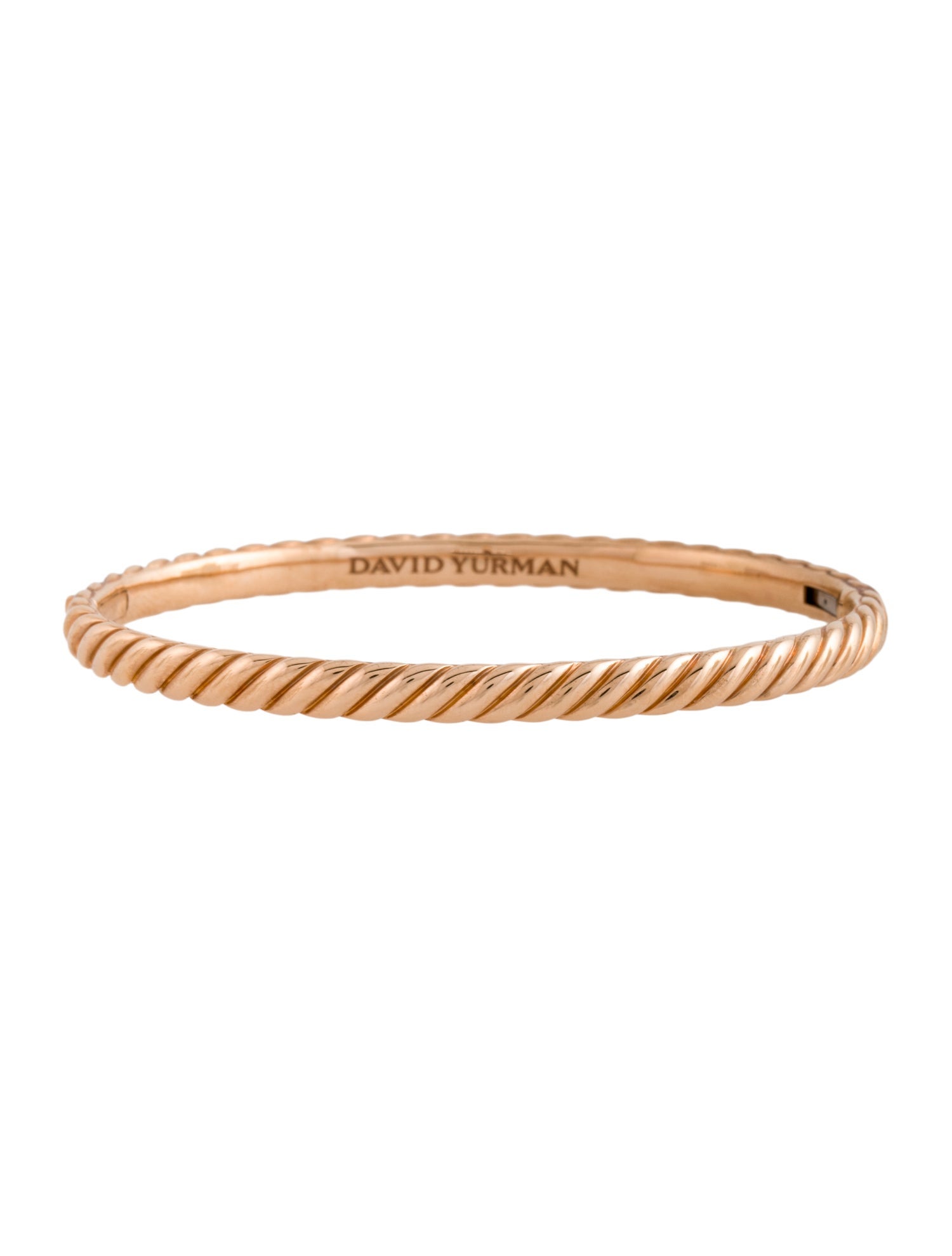 David Yurman 18K Sculpted Cable Bangle Bracelet