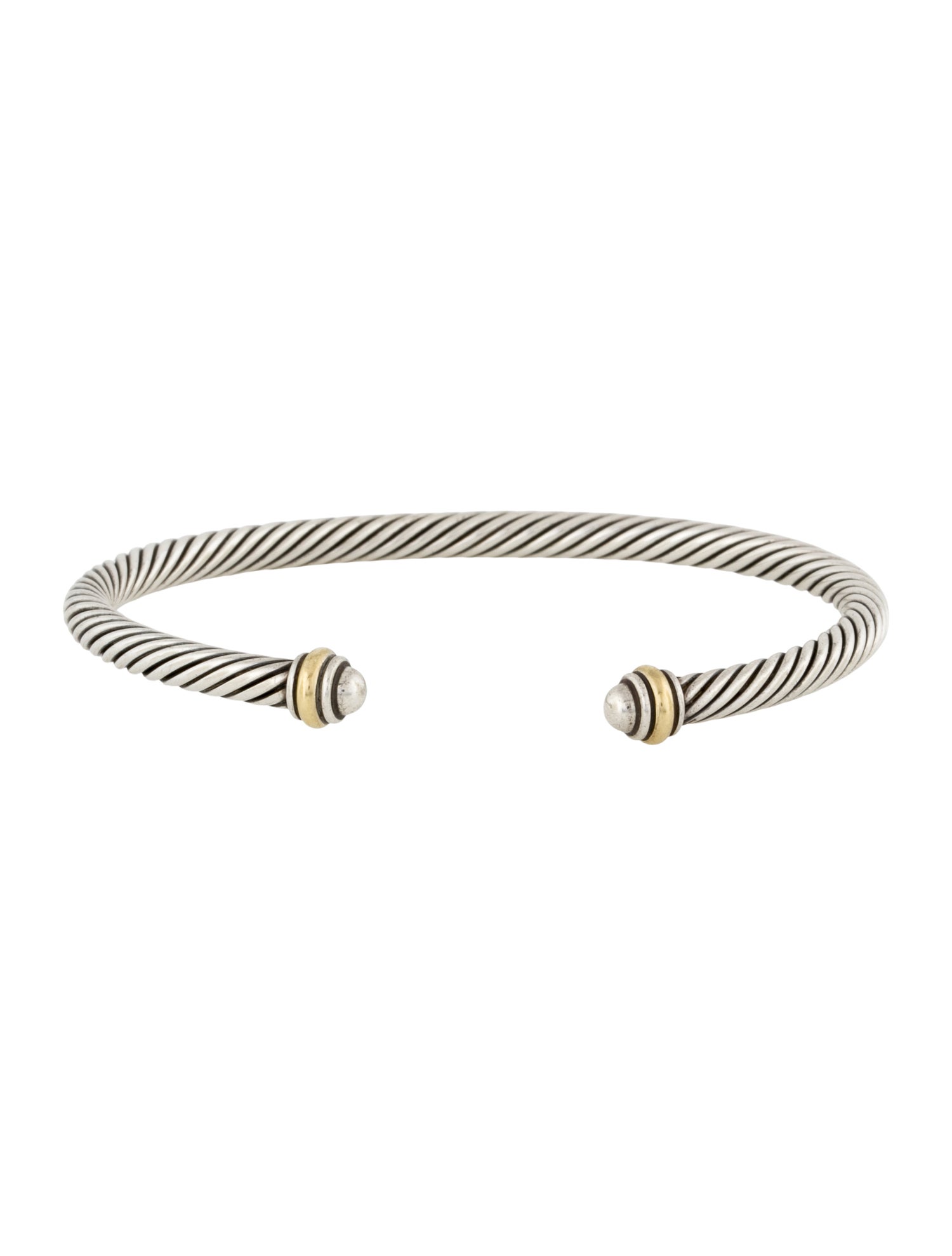 David Yurman Two-Tone Classic Cable Cuff Bracelet