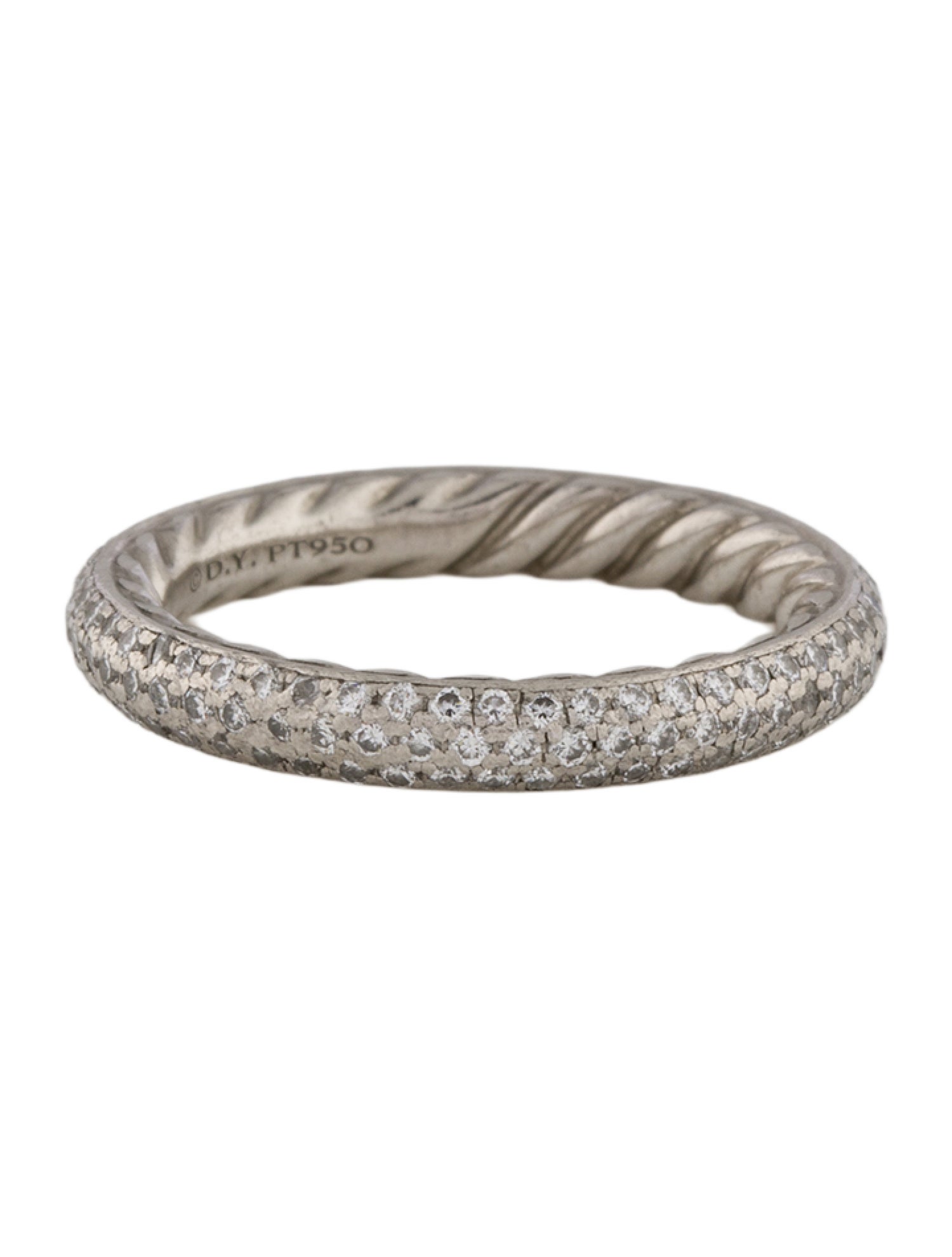David Yurman Platinum Diamond Eternity Band