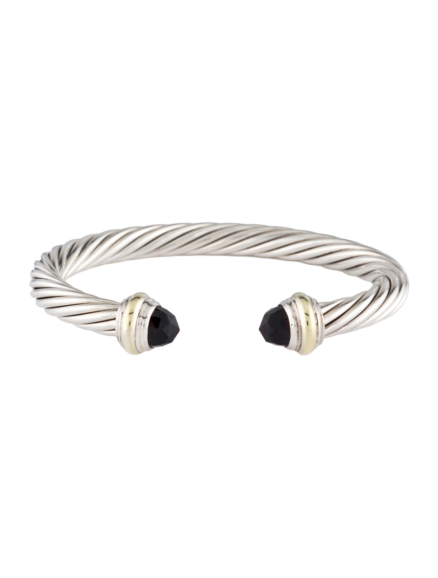 David Yurman Garnet Cable Classic Collection Bracelet