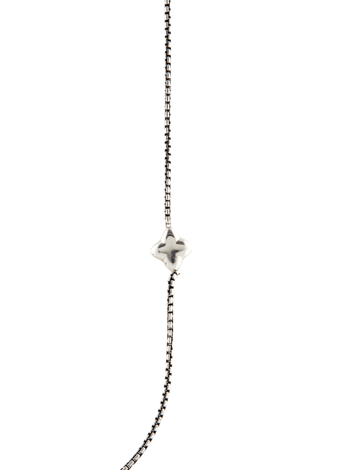 David Yurman Quatrefoil Station Necklace