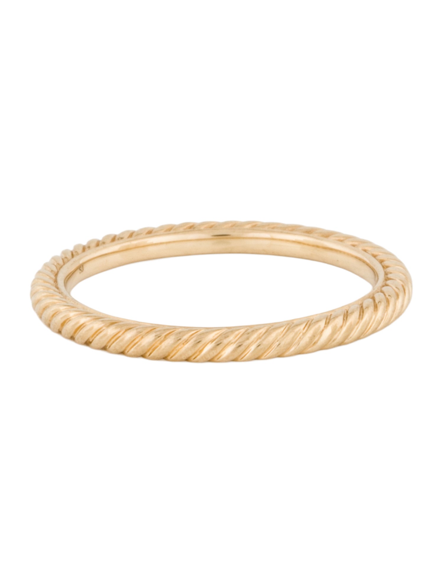 David Yurman 18K Cable Stack Ring