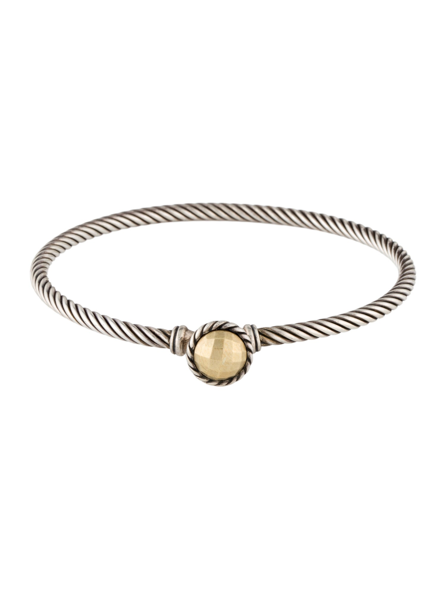David Yurman Two-Tone Petite Chatelaine Bangle