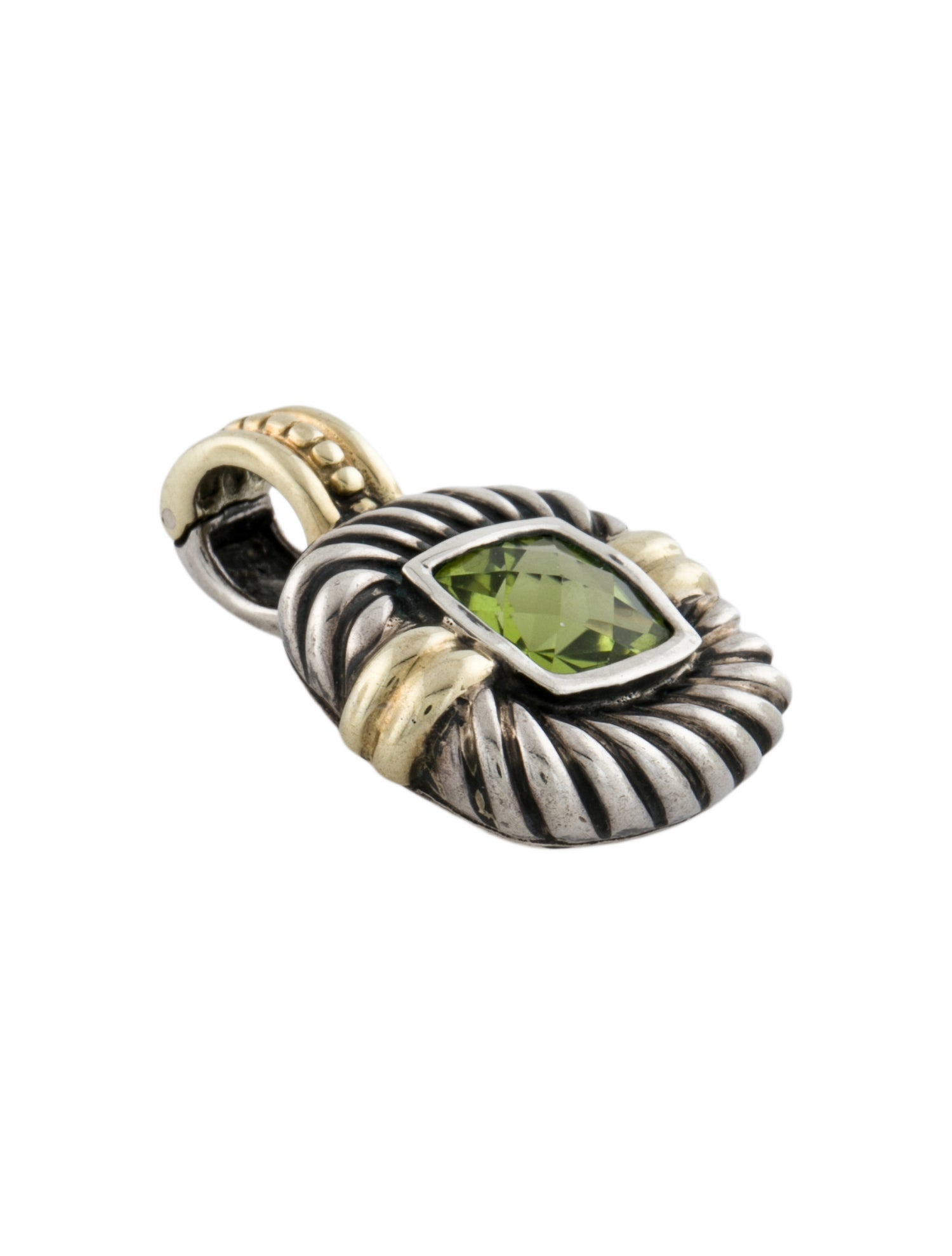 David Yurman Peridot Cable Pendant Enhancer