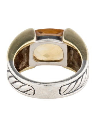 David Yurman Citrine Sculpted Cable Ring