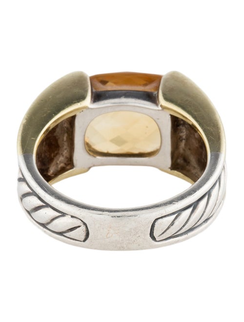 David Yurman Citrine Sculpted Cable Ring