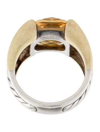 David Yurman Citrine Sculpted Cable Ring