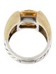 David Yurman Citrine Sculpted Cable Ring