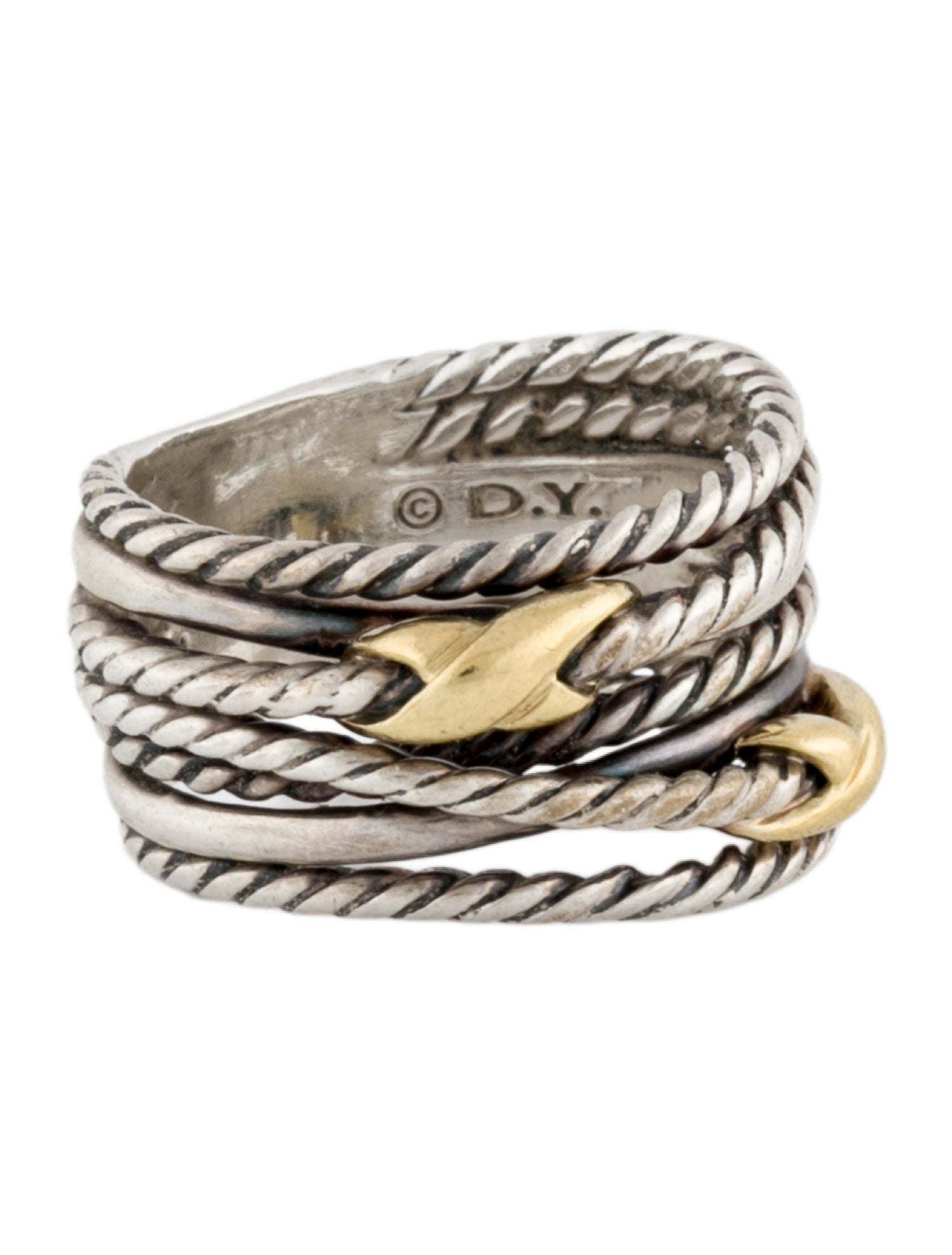 David Yurman Double X Crossover Ring