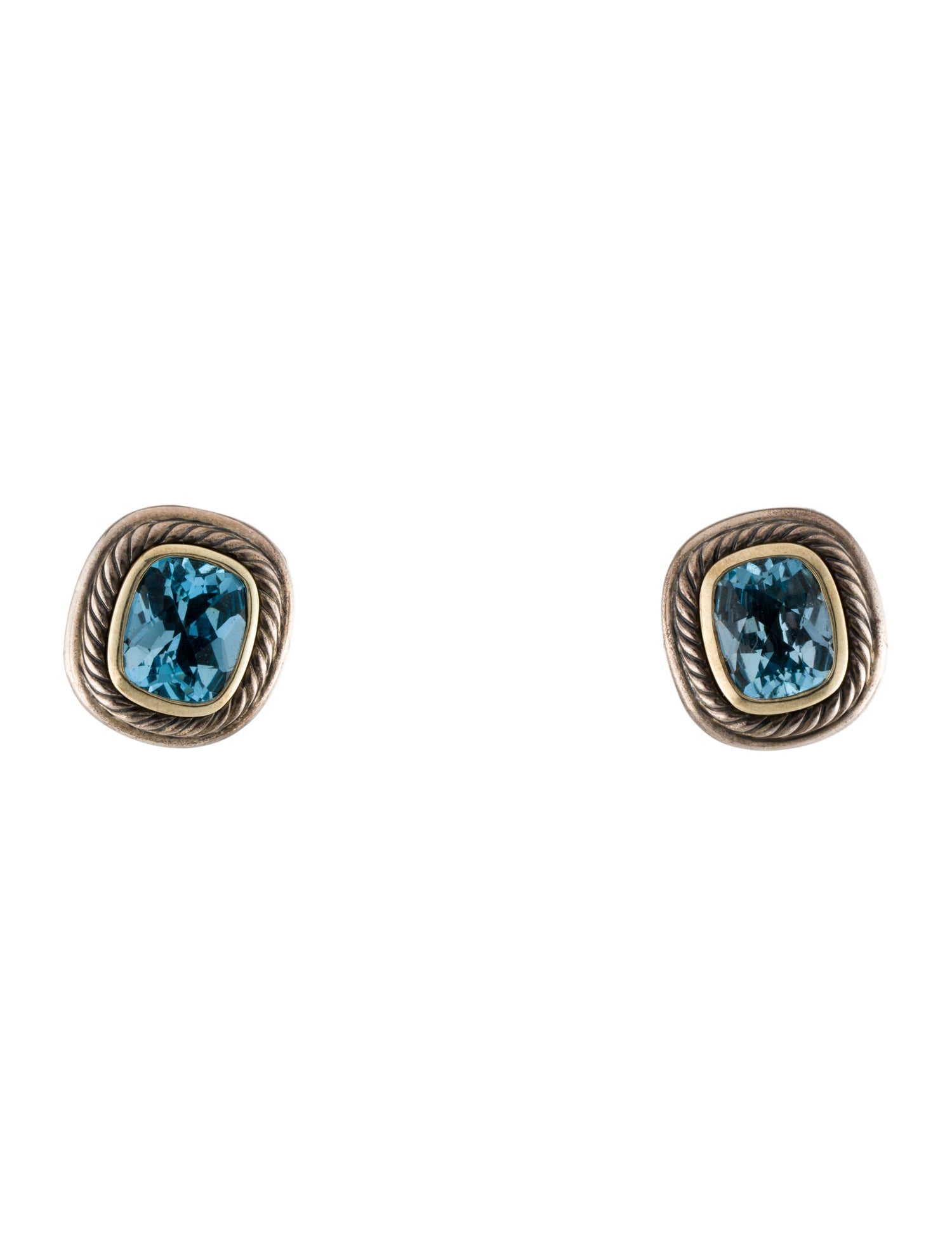 David Yurman Topaz Albion Earclips