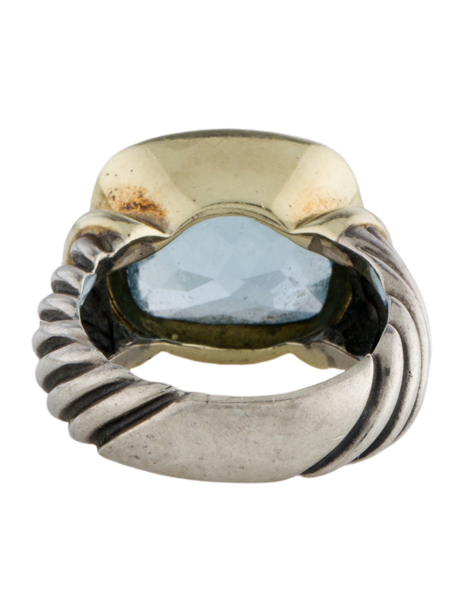 David Yurman Topaz Cable Cocktail Ring