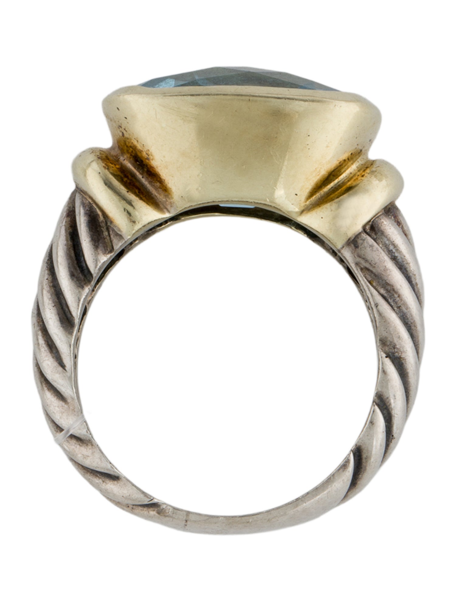 David Yurman Topaz Cable Cocktail Ring