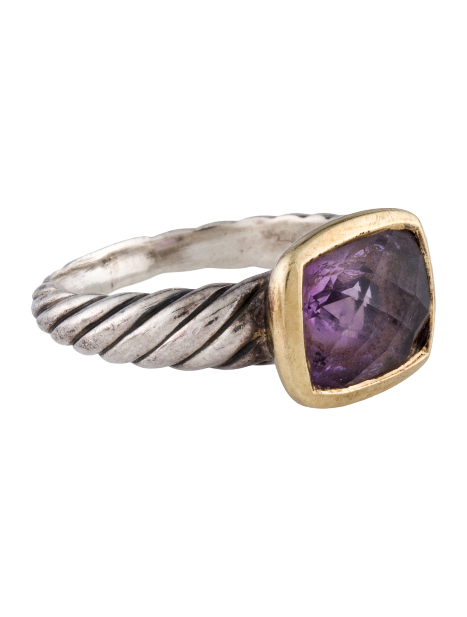 David Yurman Amethyst Noblesse Cocktail Ring