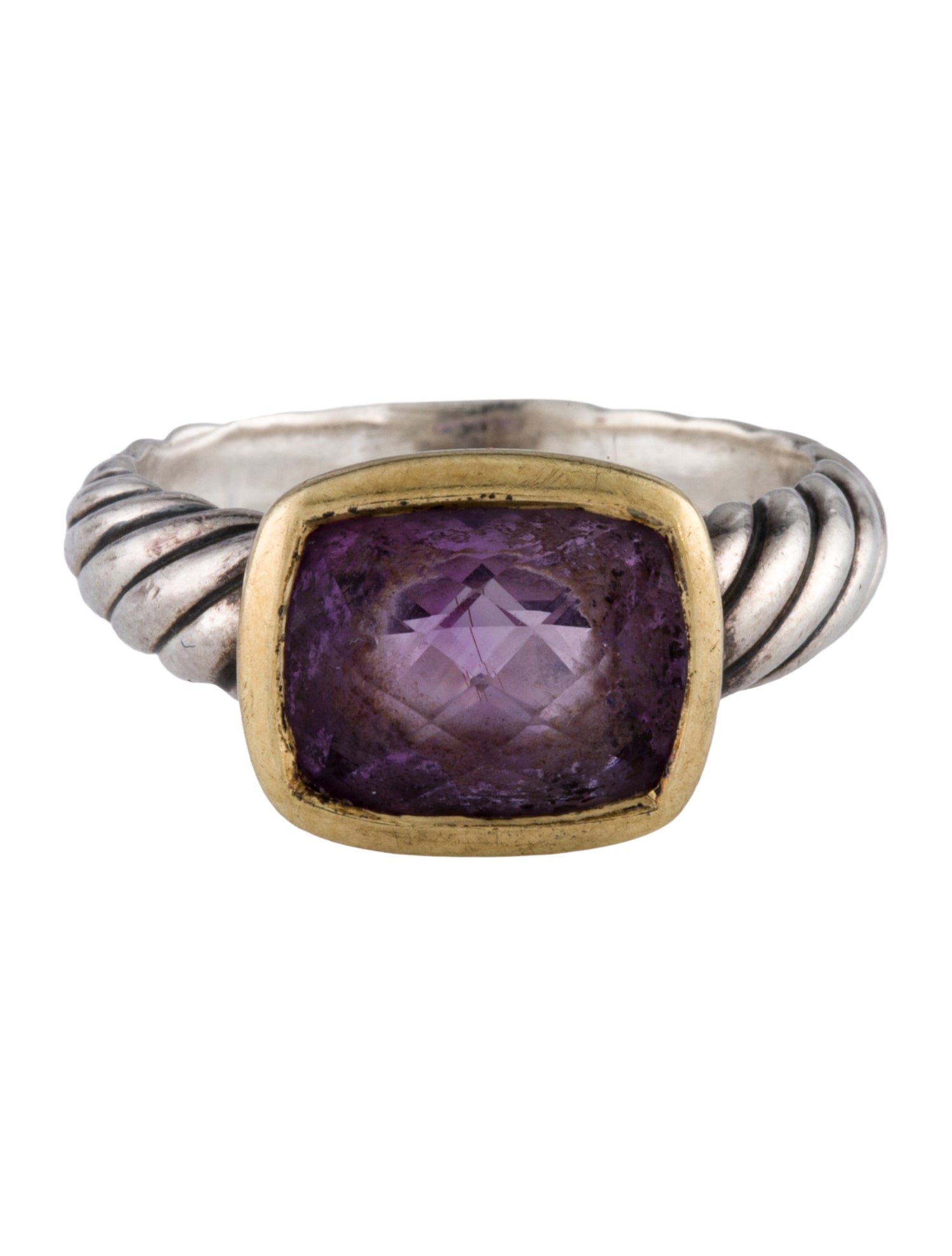 David Yurman Amethyst Noblesse Cocktail Ring