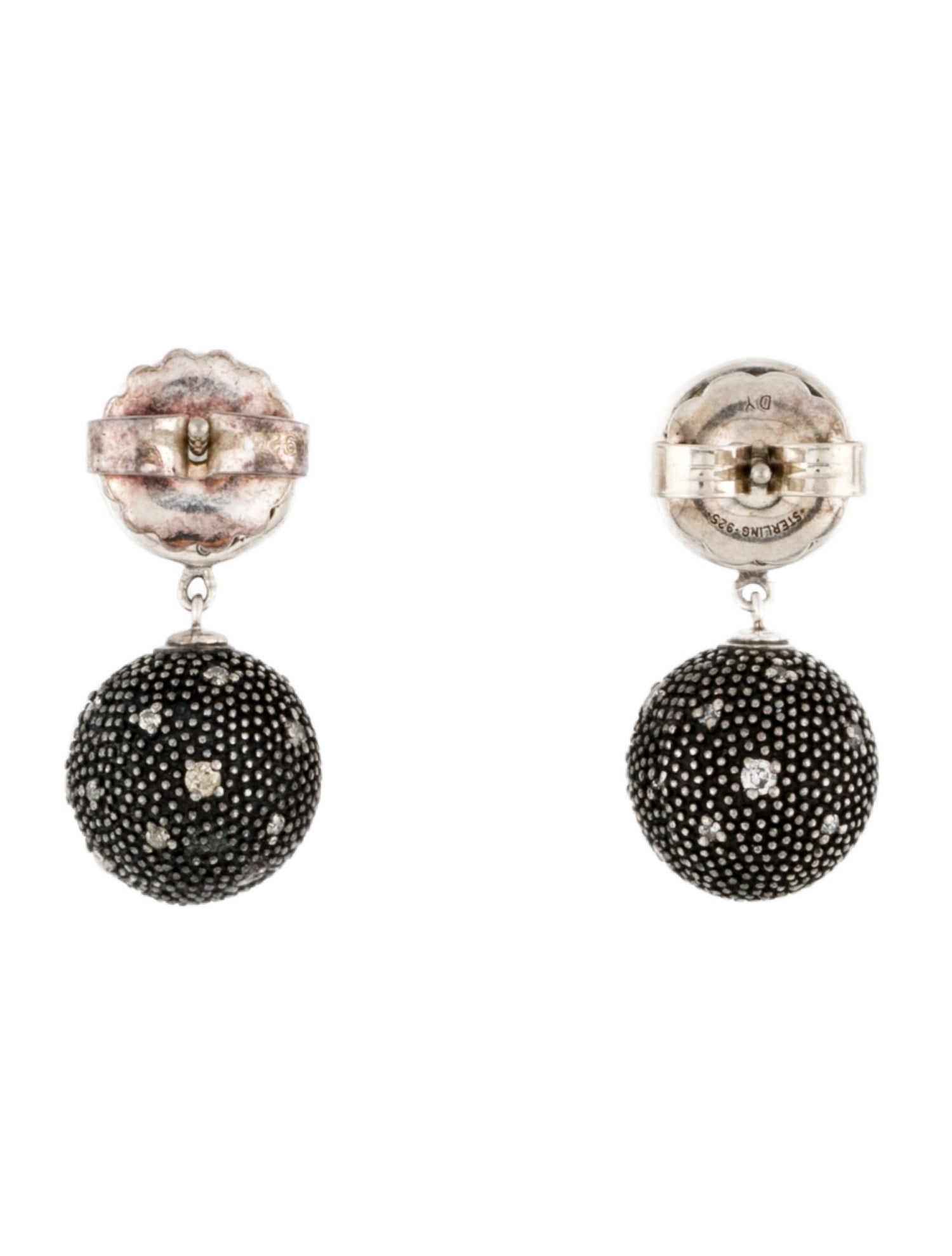 David Yurman Diamond Midnight Mélange Drop Earrings