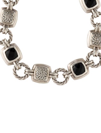 David Yurman Onyx & Diamond Renaissance Bracelet