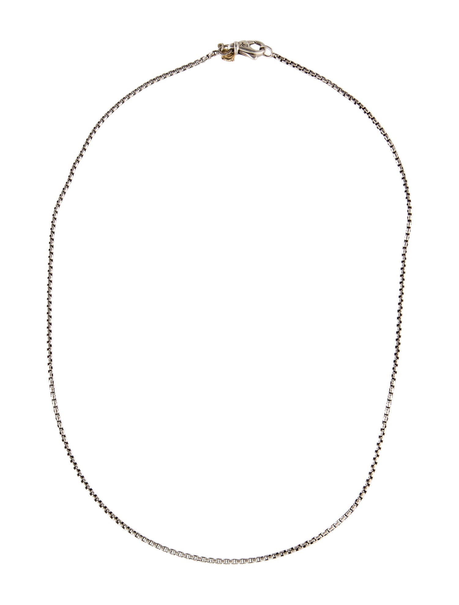 David Yurman Two-Tone Box Chain Necklace