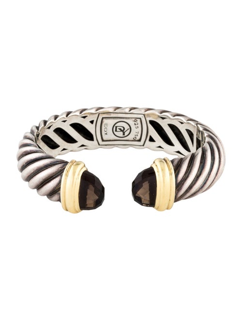 David Yurman Smoky Quartz Waverly Cuff Bracelet