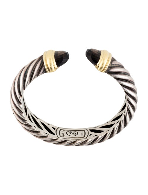 David Yurman Smoky Quartz Waverly Cuff Bracelet