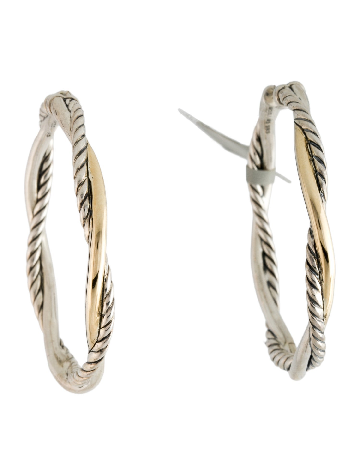 David Yurman Infinity Hoop Earrings w/ Tags