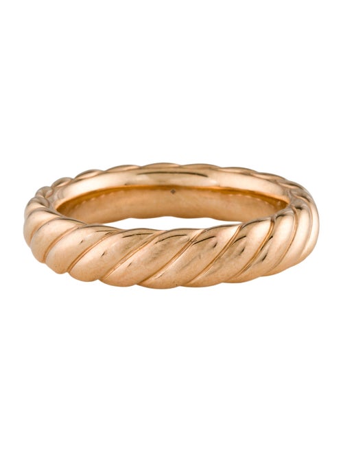 David Yurman 18K Sculpted Cable Band Ring