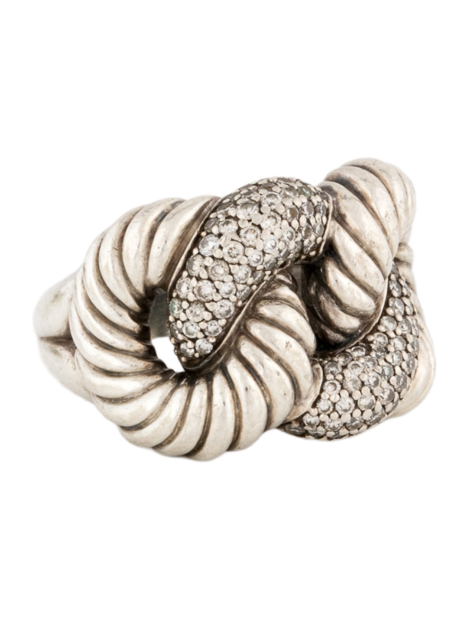 David Yurman Diamond Belmont Curb Link Band