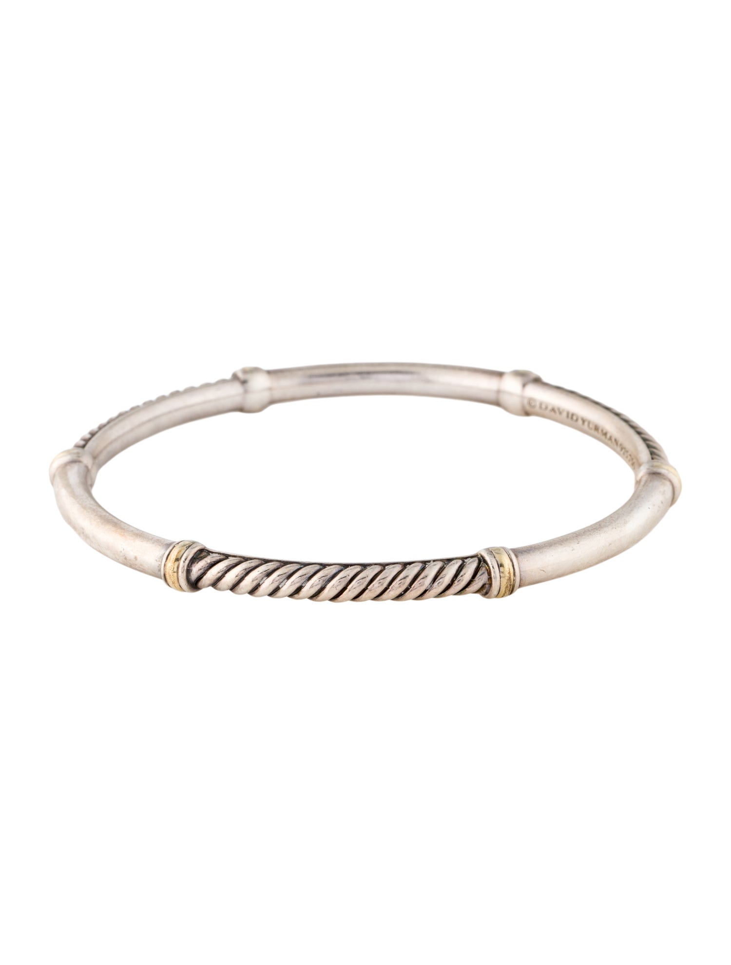 David Yurman Two-Tone Cable Bangle