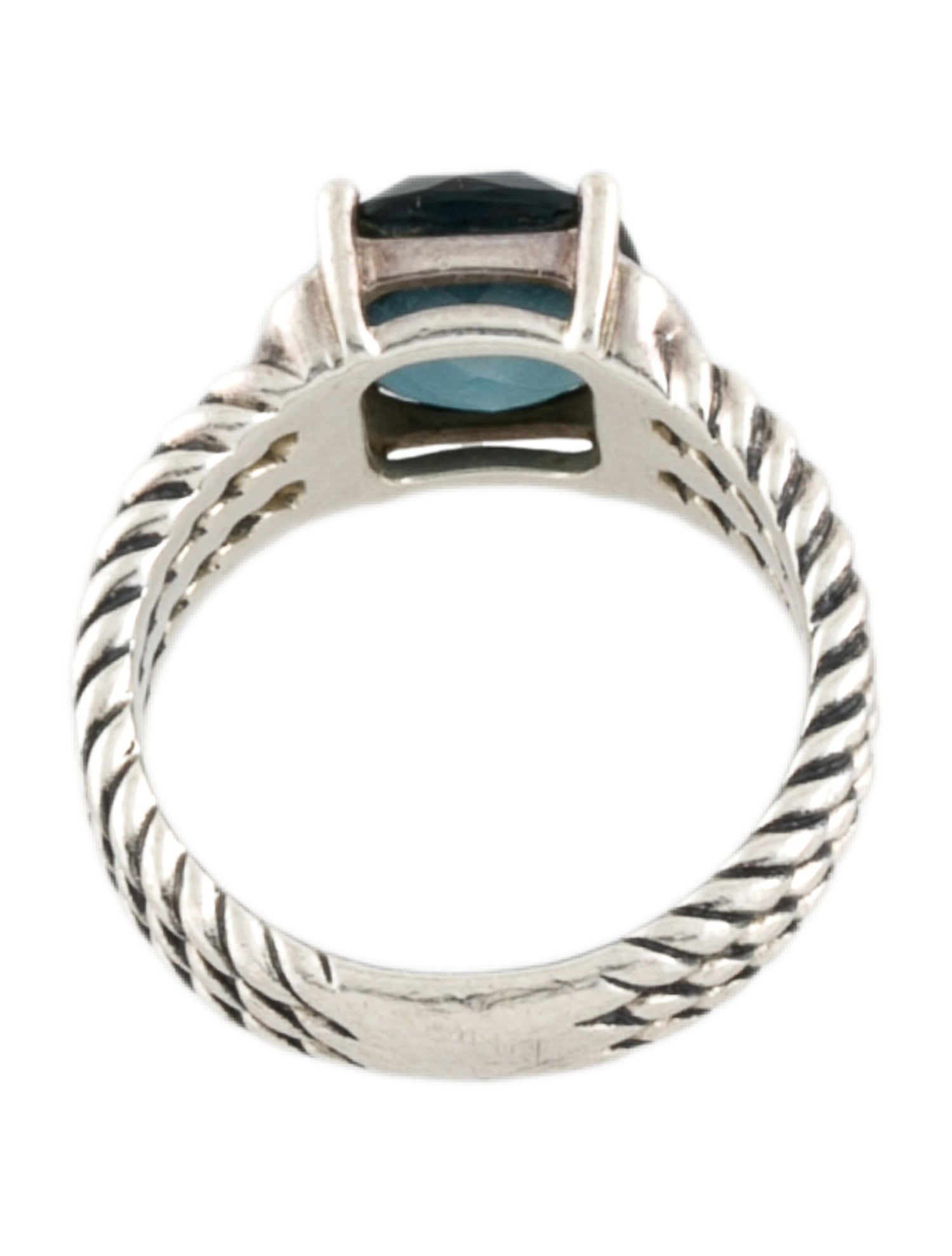 David Yurman Topaz & Diamond Petite Wheaton Ring