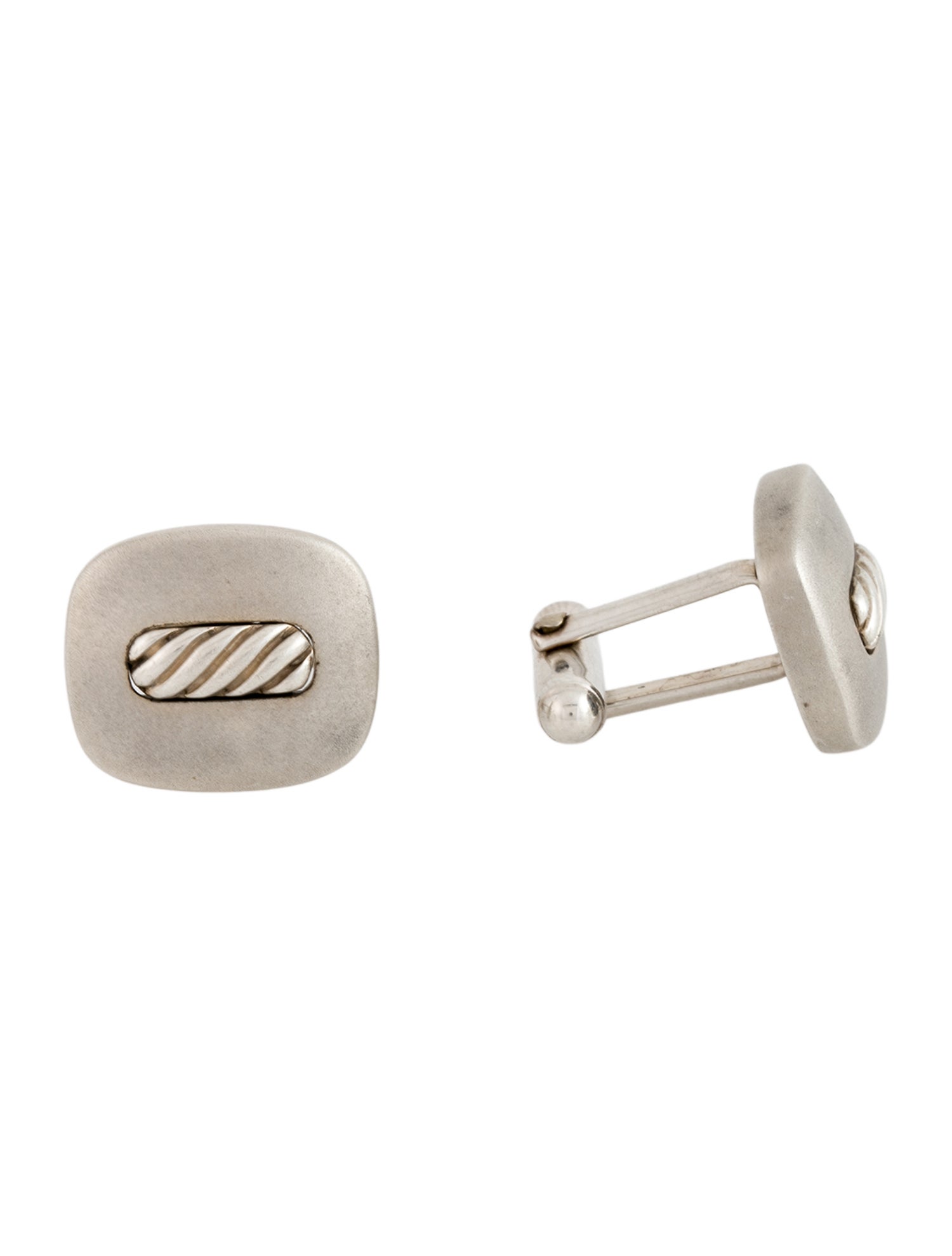 David Yurman Cable Inlay Cufflinks