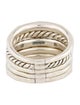 David Yurman Topaz & Diamond Stax Five Row Ring