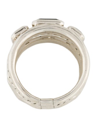 David Yurman Topaz & Diamond Stax Five Row Ring