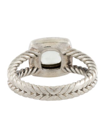 David Yurman Prasiolite & Diamond Petite Albion Ring