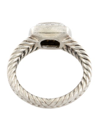 David Yurman Prasiolite & Diamond Petite Albion Ring