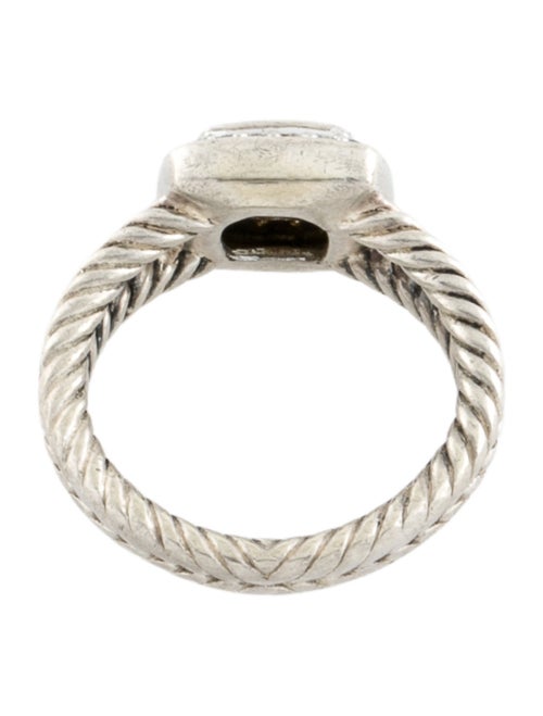 David Yurman Prasiolite & Diamond Petite Albion Ring
