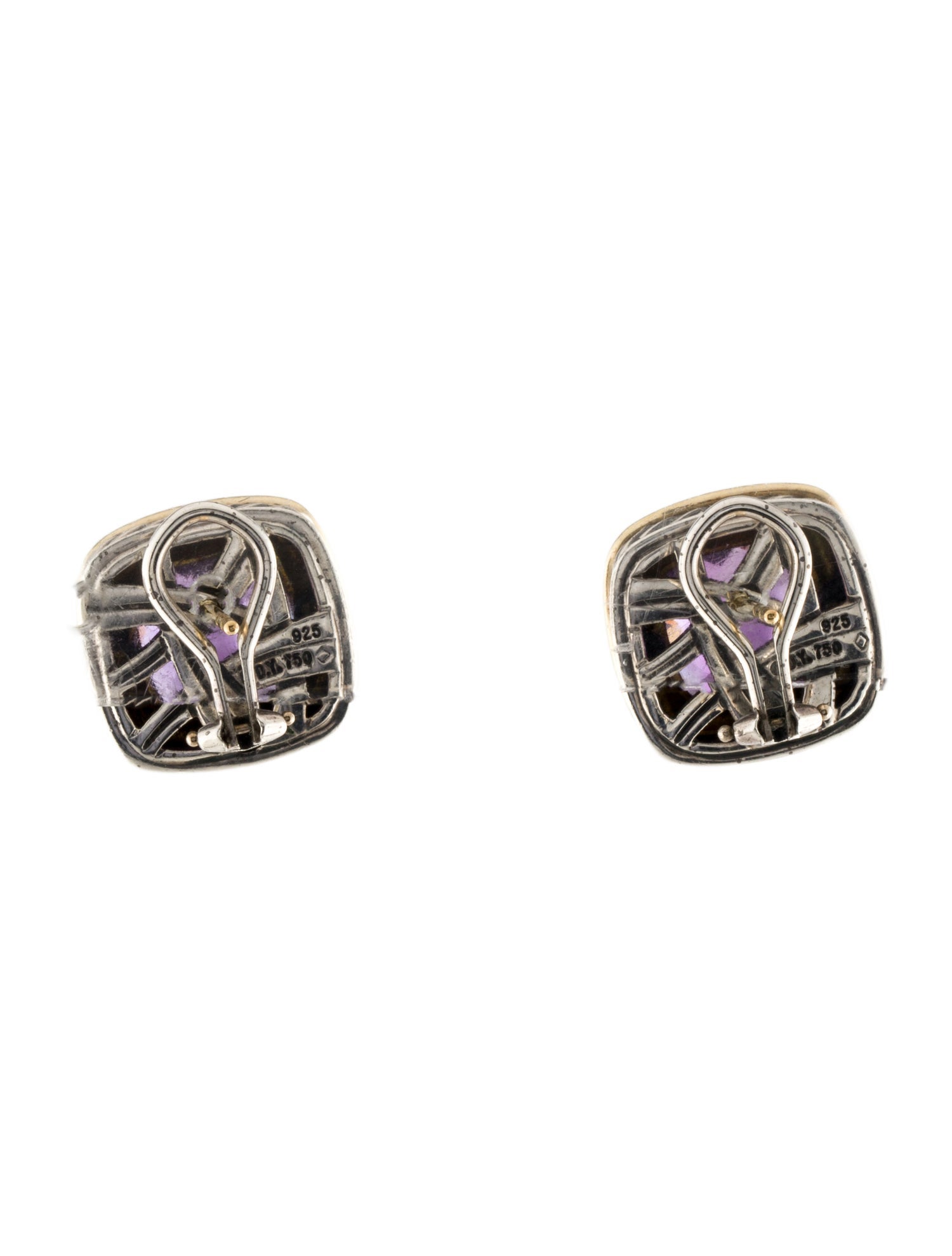 David Yurman Amethyst Albion Earclips